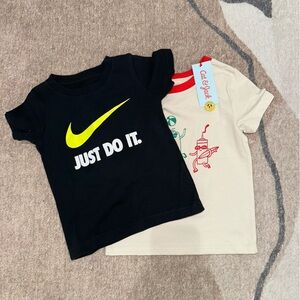 Nike Black and Cream T-Shirt Duo